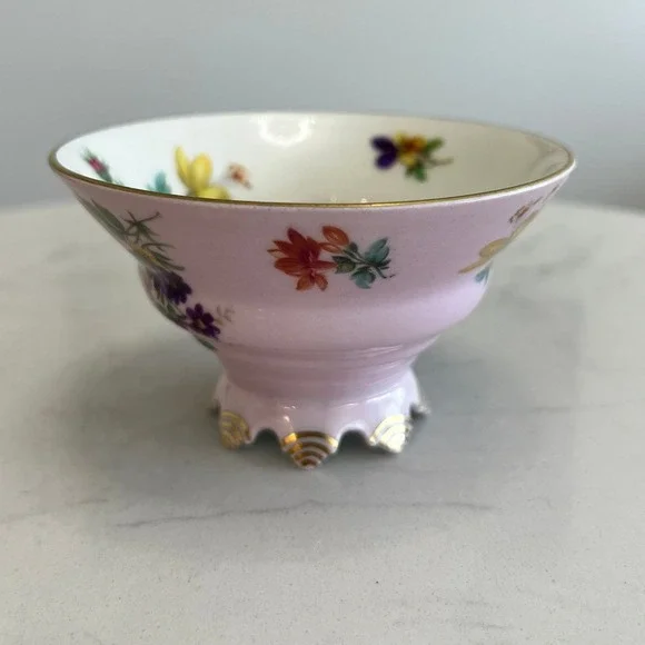 Vtg Mitterteich Bavaria Germany Pink Floral Tea Cup Saucer Gold Trim Shabby Chic - Picture 11 of 16